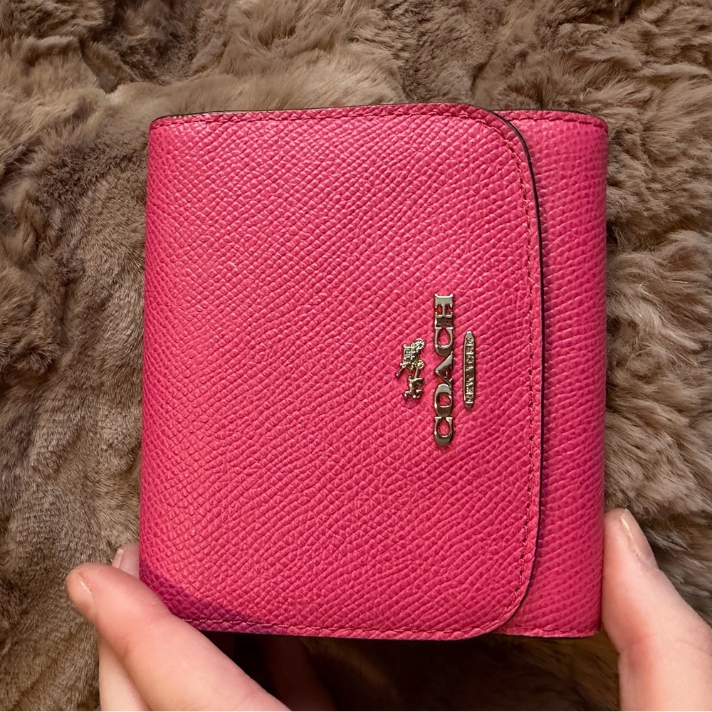 Coach Fuchsia Leather Wallet